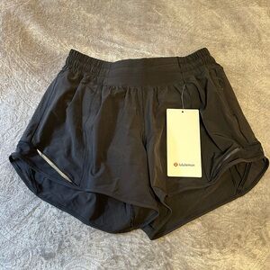 Black lululemon hotty hot shorts